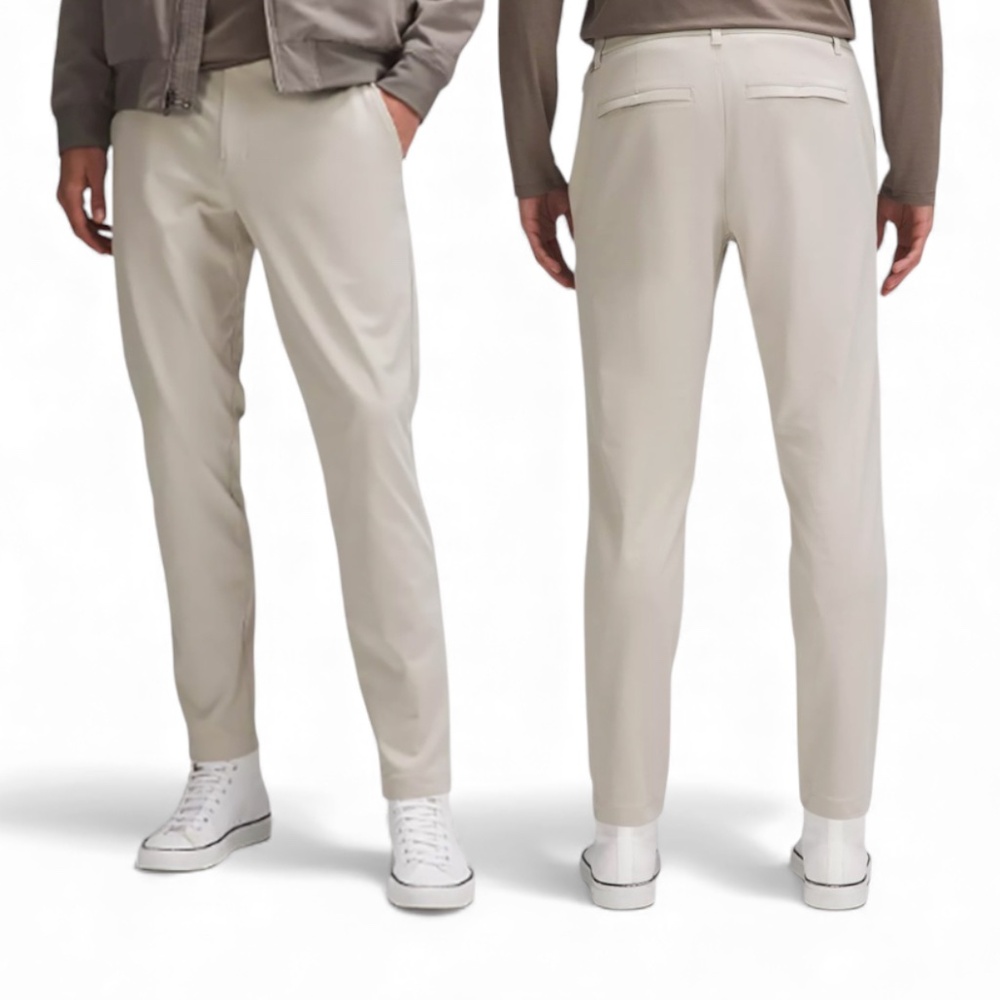 Lululemon Commission ABC Pant Mens Beige Athletic Performance Golf Chino Sz 33
